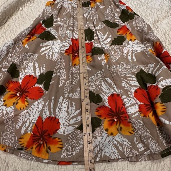 VTG Regency Joyce Midi Skirt Women's Size 9-10 Colorful Floral‎ Tropical NOS USA - Picture 9 of 9